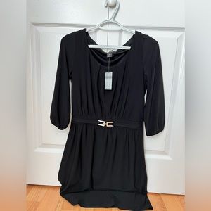 Black mini dress